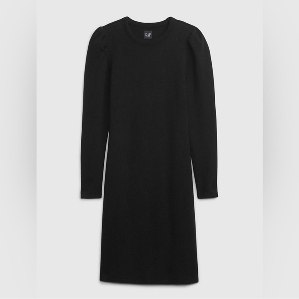 GAP Women's Black Long Sleeve Dress Size Medium Tall